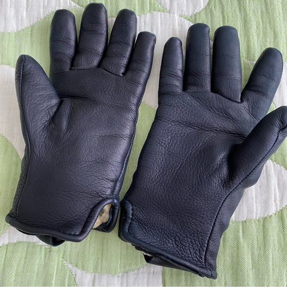 Shinola Detroit x Geier Leather Deerskin lined gloves — sz 7 — worn twice - Picture 4 of 8